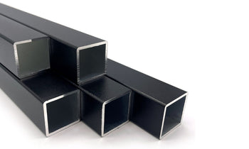 Steigerbuis vierkant zwart aluminium 40 mm (langere levertijd)