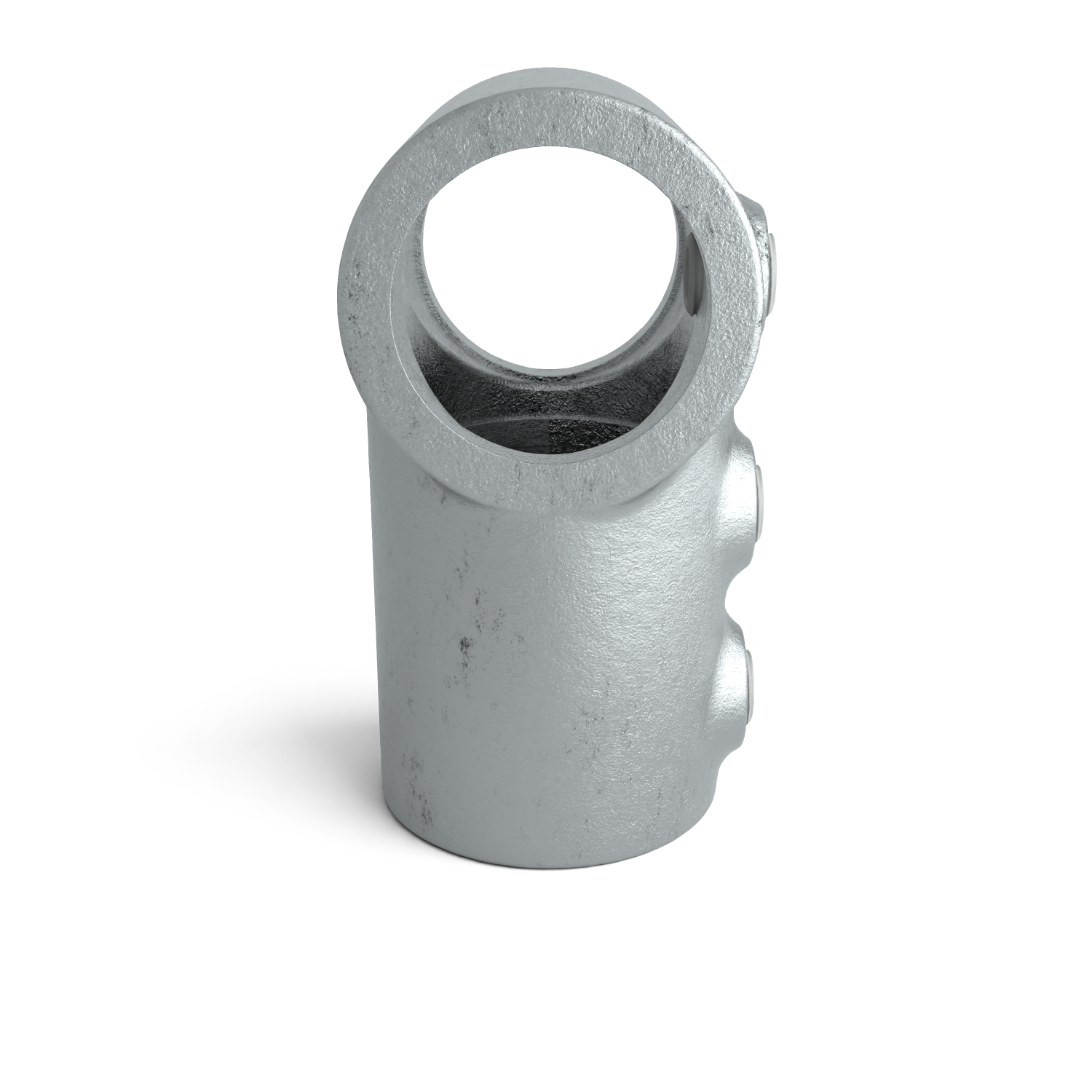 Buiskoppeling T-stuk kort-lang 33,7 mm - zijaanzicht buiskoppeling (Steigerbuisstunter.nl)