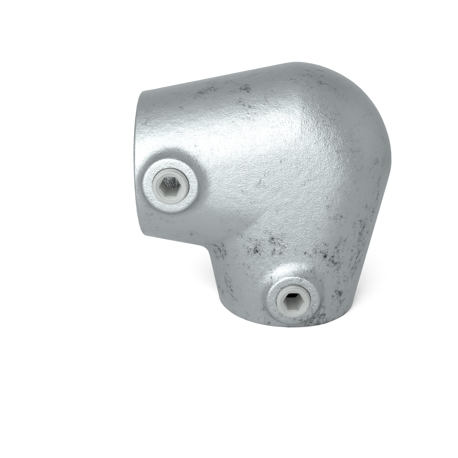 Buiskoppeling Kniestuk 2-weg 90º ±11º 48,3 mm - vooraanzicht buiskoppeling (Steigerbuisstunter.nl)