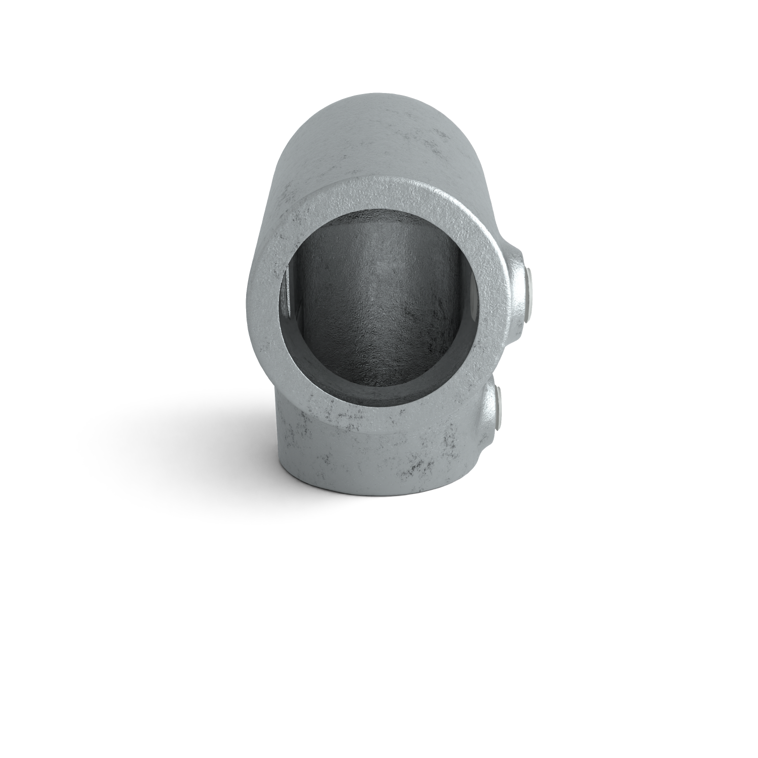 Buiskoppeling Kniestuk 2-weg 90º ±11º 48,3 mm - zijaanzicht buiskoppeling (Steigerbuisstunter.nl)