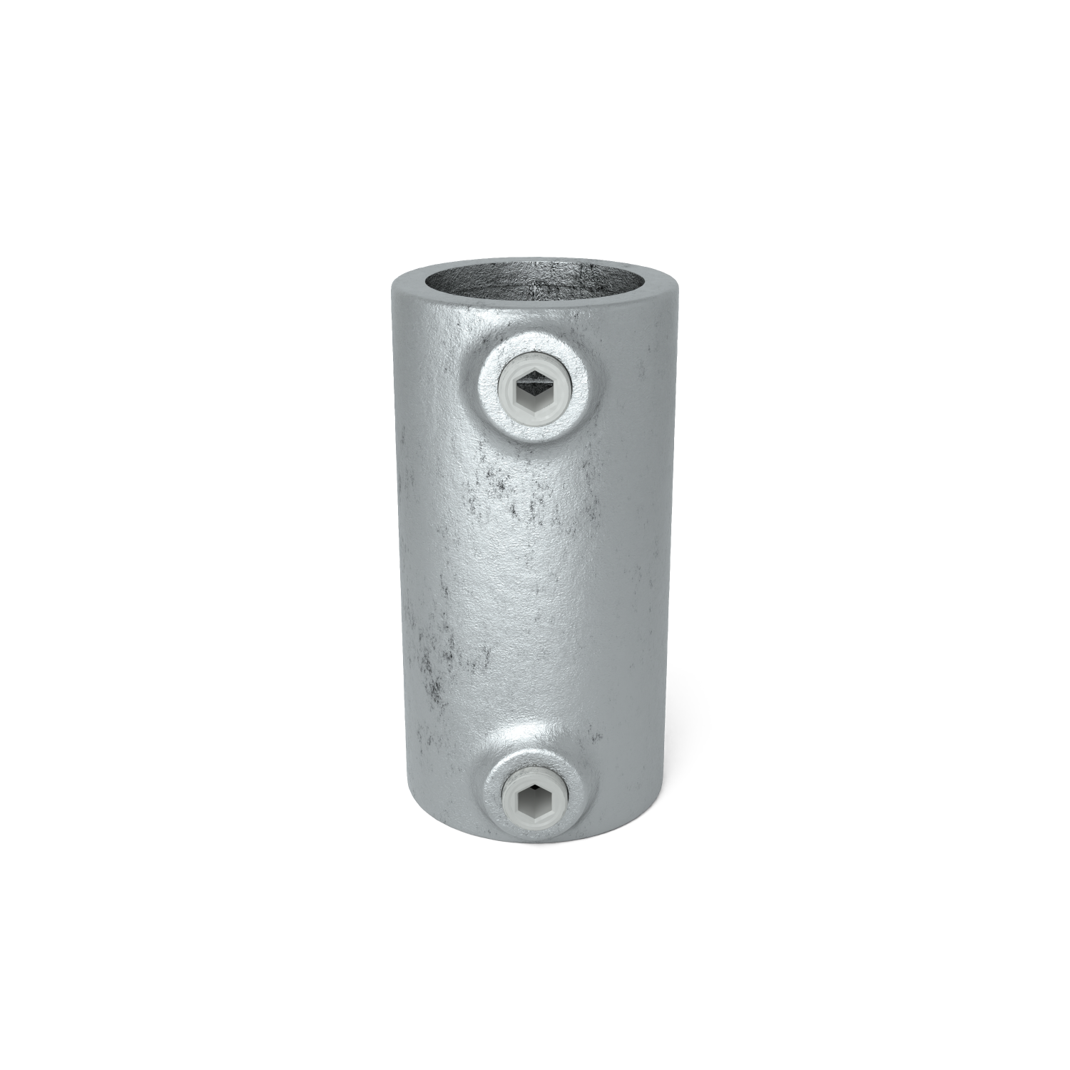 Buiskoppeling Koppelstuk 42,4 mm - vooraanzicht buiskoppeling (Steigerbuisstunter.nl)