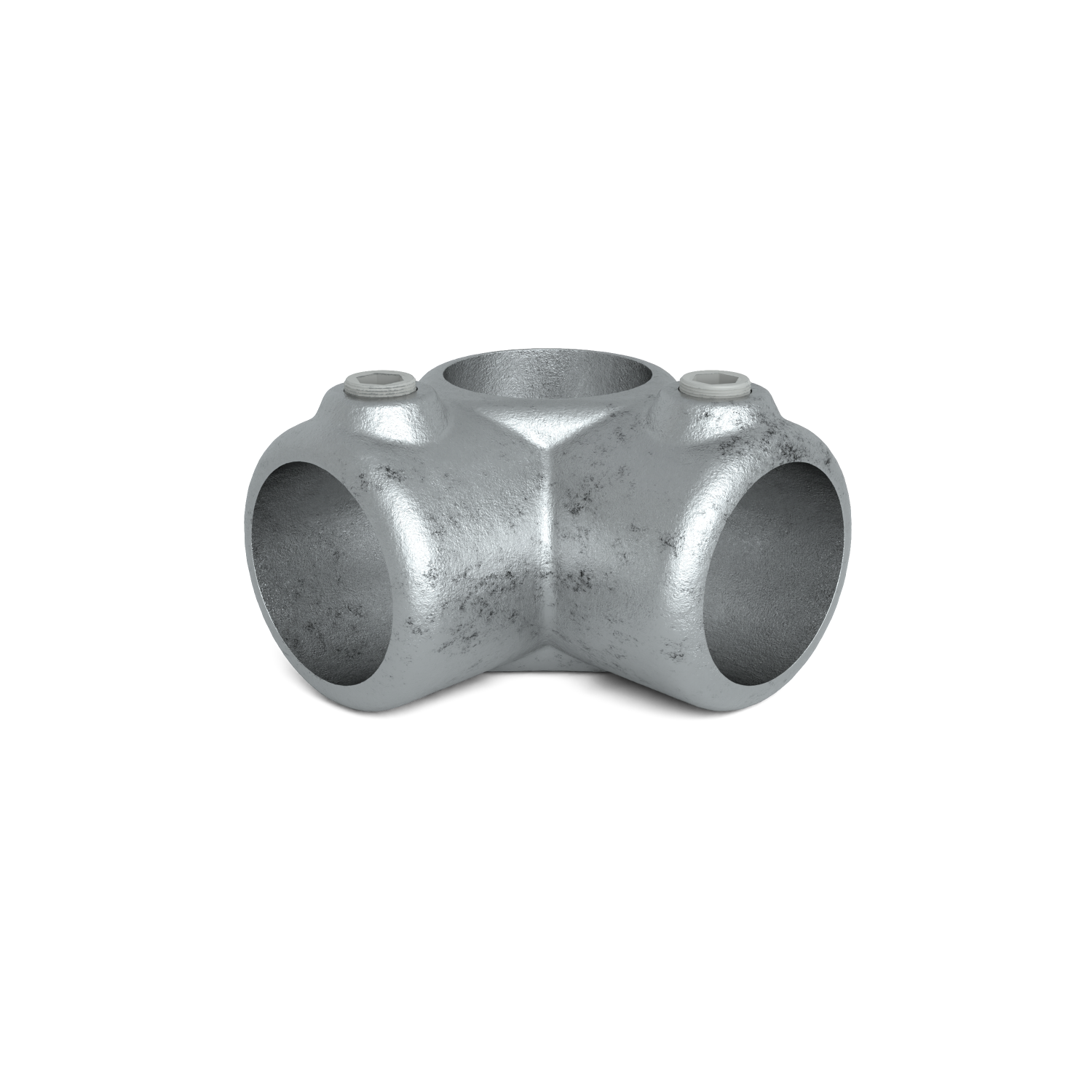 Buiskoppeling Hoekstuk 90º 26,9 mm - vooraanzicht buiskoppeling (Steigerbuisstunter.nl)