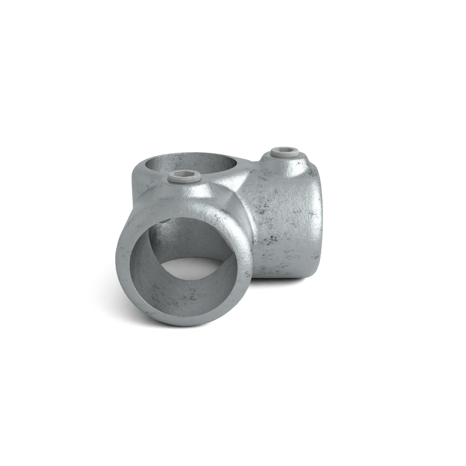 Buiskoppeling Hoekstuk 90º 48,3 mm - zijaanzicht buiskoppeling (Steigerbuisstunter.nl)
