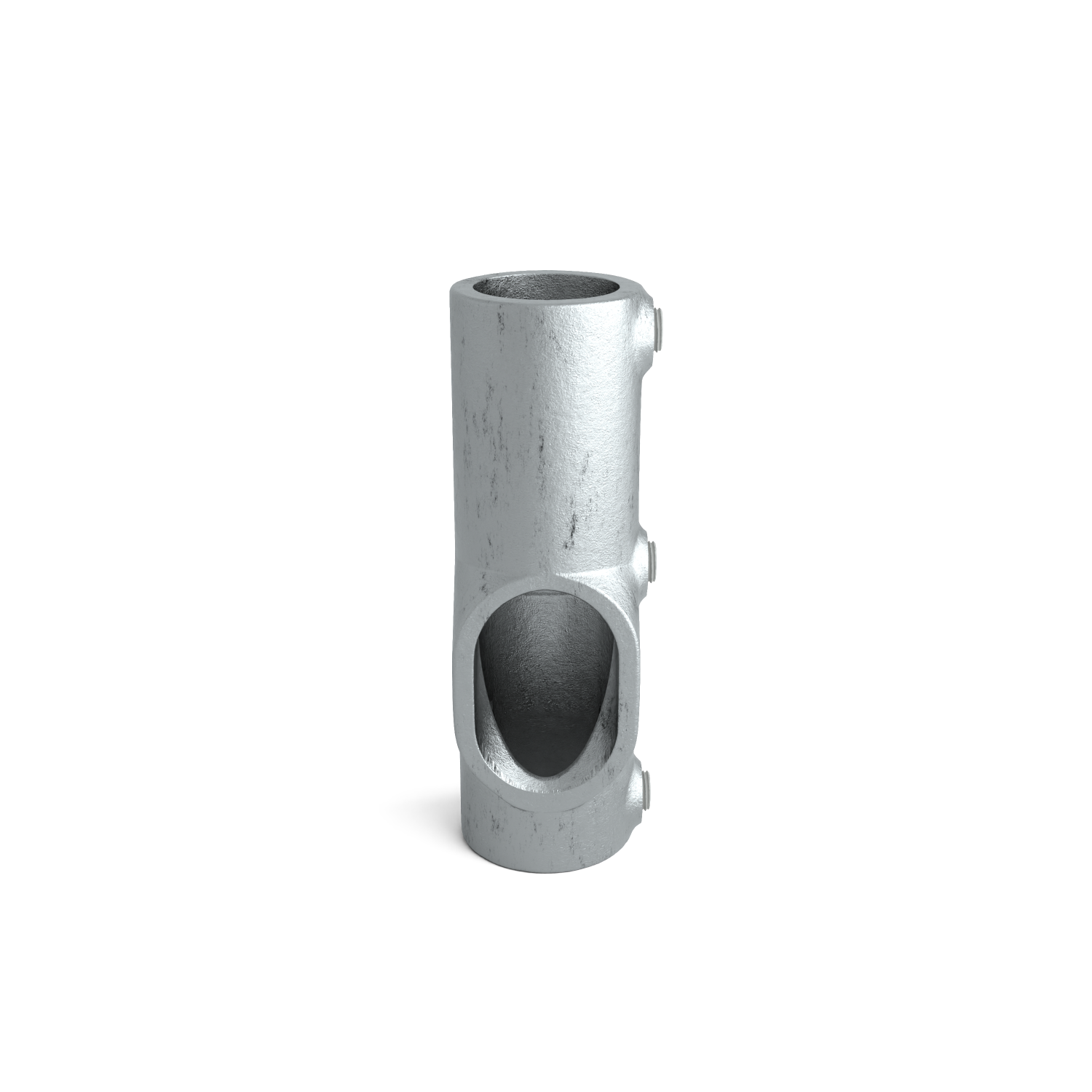 Buiskoppeling Kruisstuk 45º - 60º 33,7 mm - zijaanzicht buiskoppeling (Steigerbuisstunter.nl)