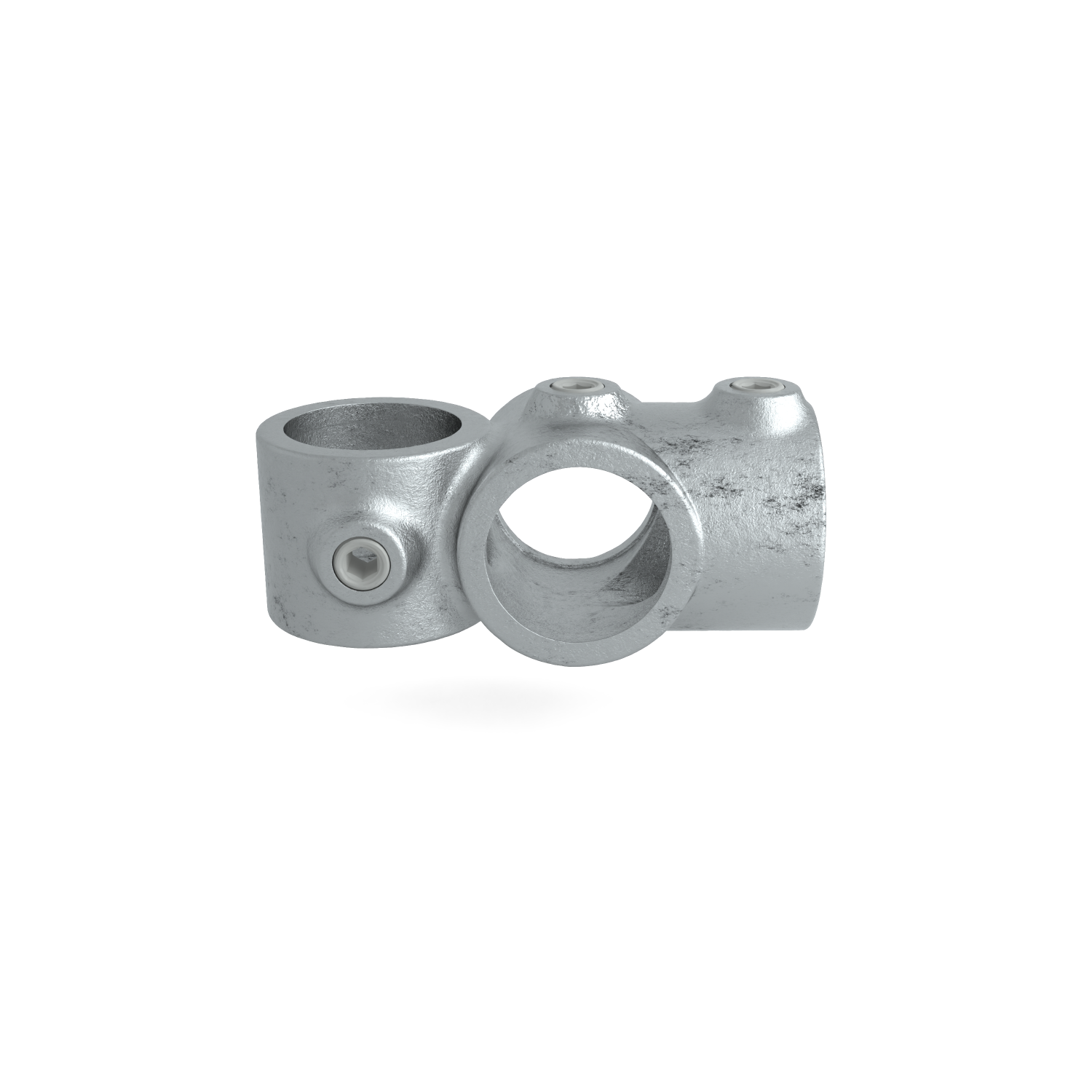 Buiskoppeling Combi T-Kruisstuk 42,4 mm - vooraanzicht buiskoppeling (Steigerbuisstunter.nl)