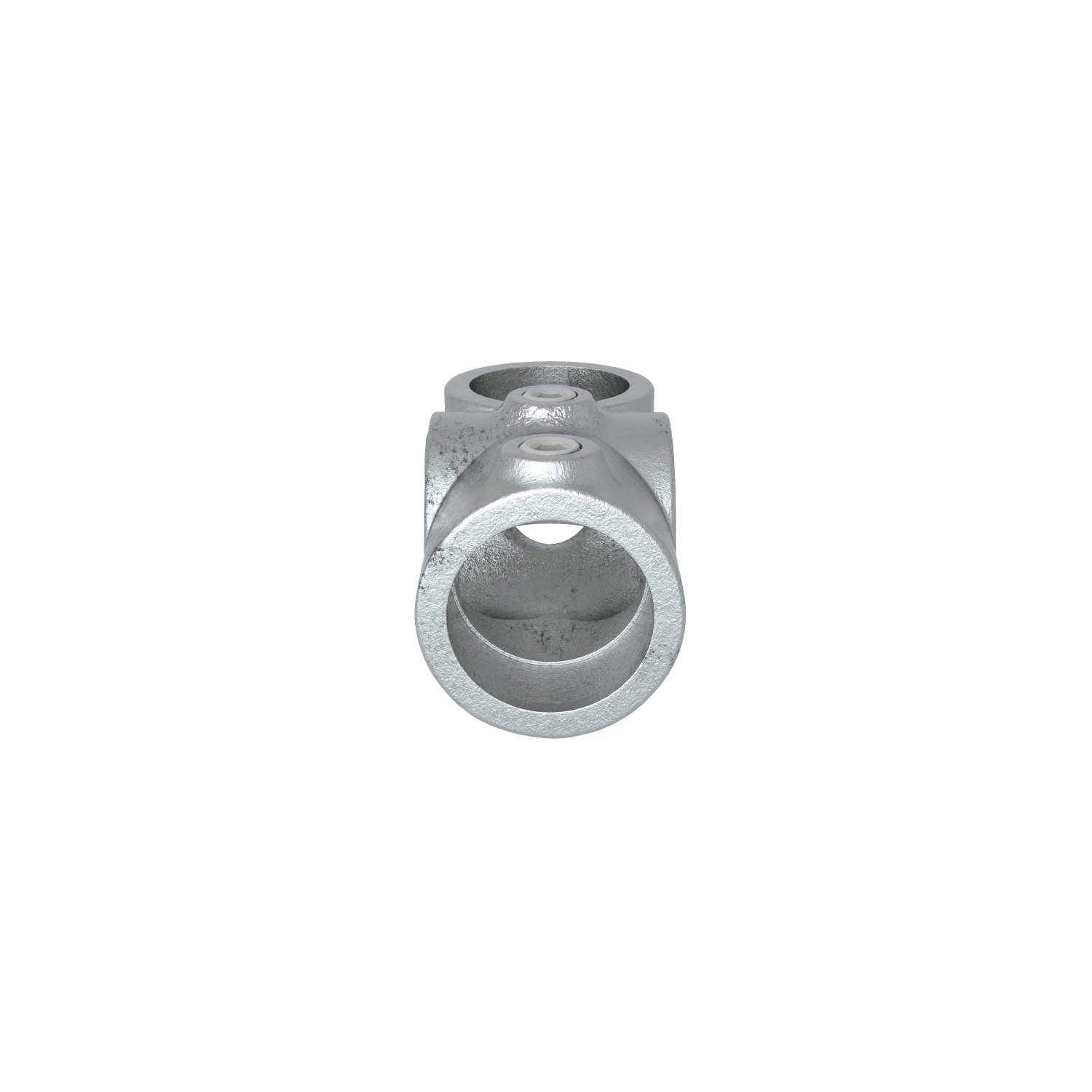 Buiskoppeling Combi T-Kruisstuk 26,9 mm - zijaanzicht buiskoppeling (Steigerbuisstunter.nl)