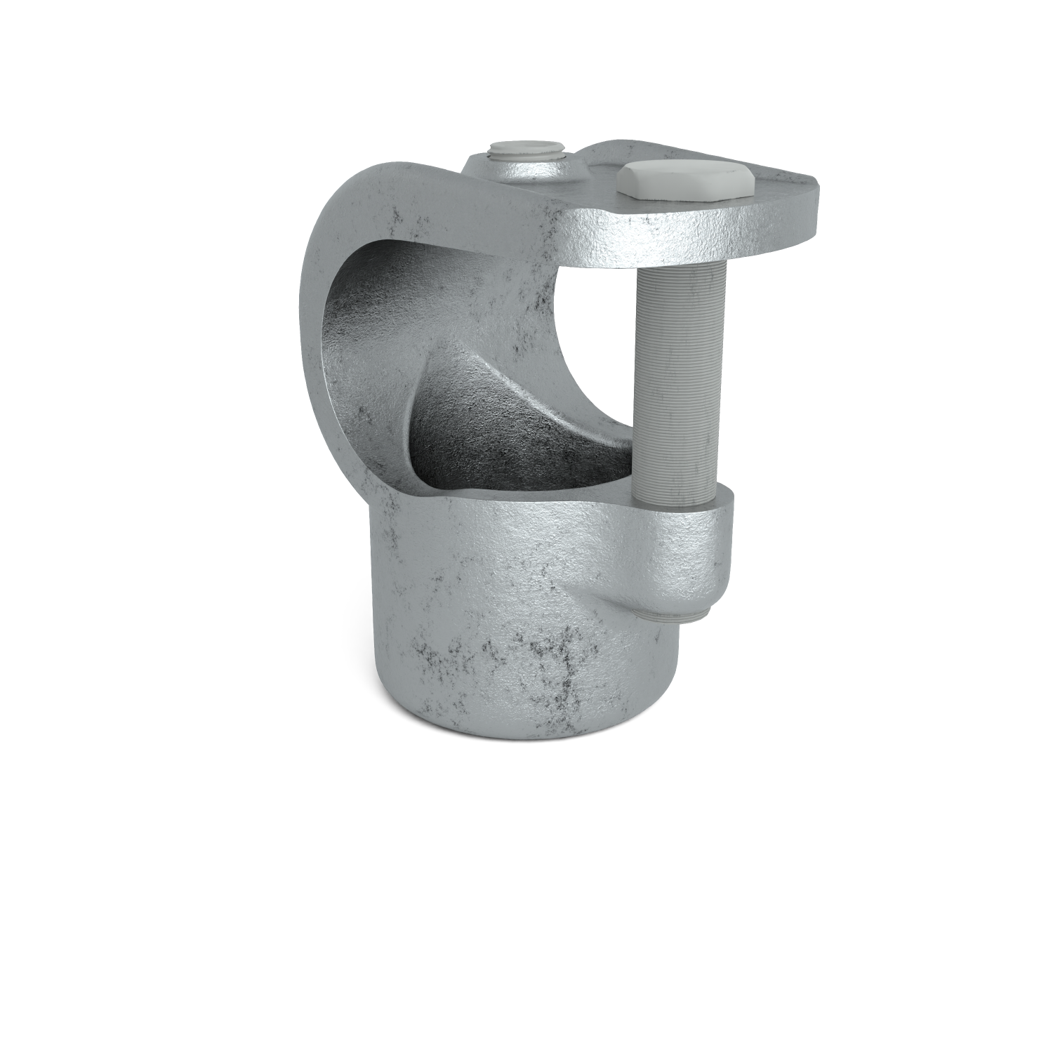 Buiskoppeling T-stuk open 48,3 mm - vooraanzicht buiskoppeling (Steigerbuisstunter.nl)