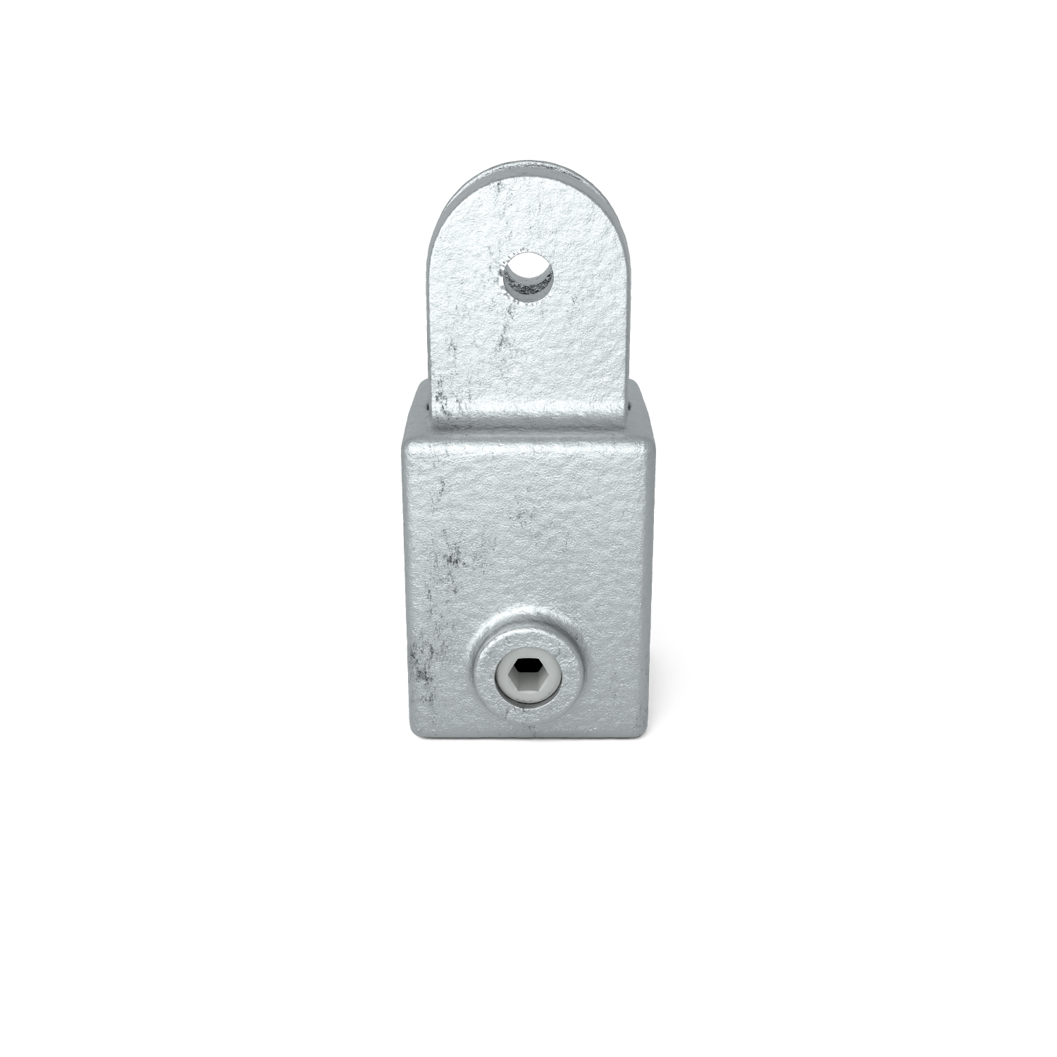 Hulsdeel scharnierstuk 25 mm vierkant