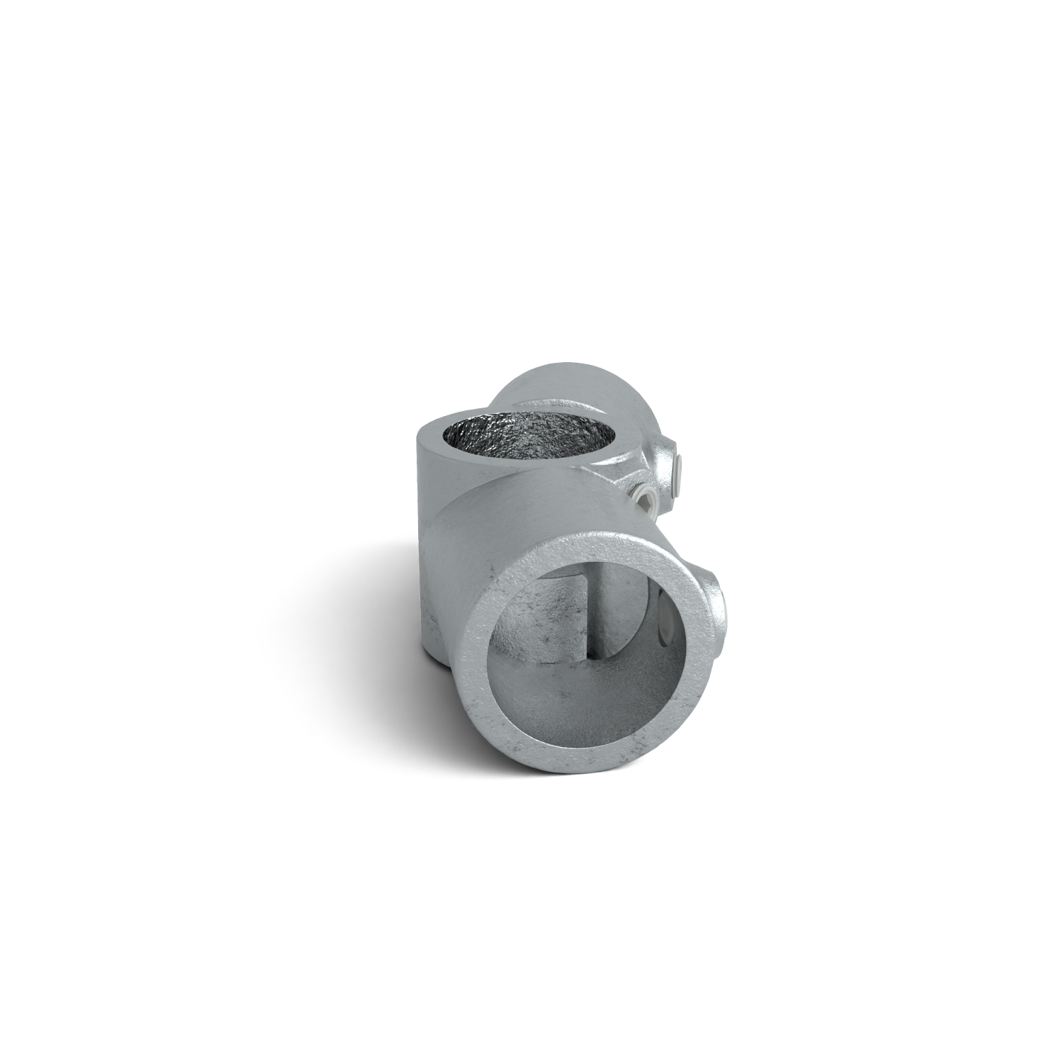 Buiskoppeling Verstelbaar hoekstuk 90º - 240º 42,4 mm - 1 stuk - zijaanzicht buiskoppeling (Steigerbuisstunter.nl)