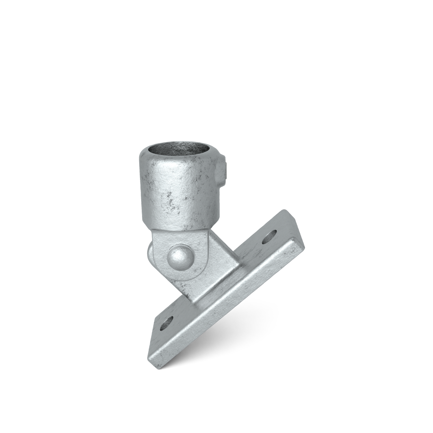 Buiskoppeling Scharniervoet 48,3 mm - vooraanzicht buiskoppeling (Steigerbuisstunter.nl)