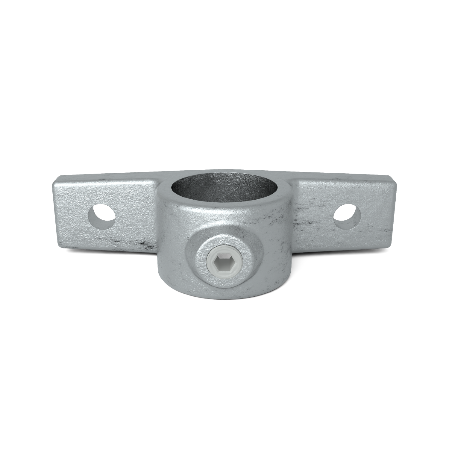 Buiskoppeling Bevestigingsring dubbel 42,4 mm - vooraanzicht buiskoppeling (Steigerbuisstunter.nl)