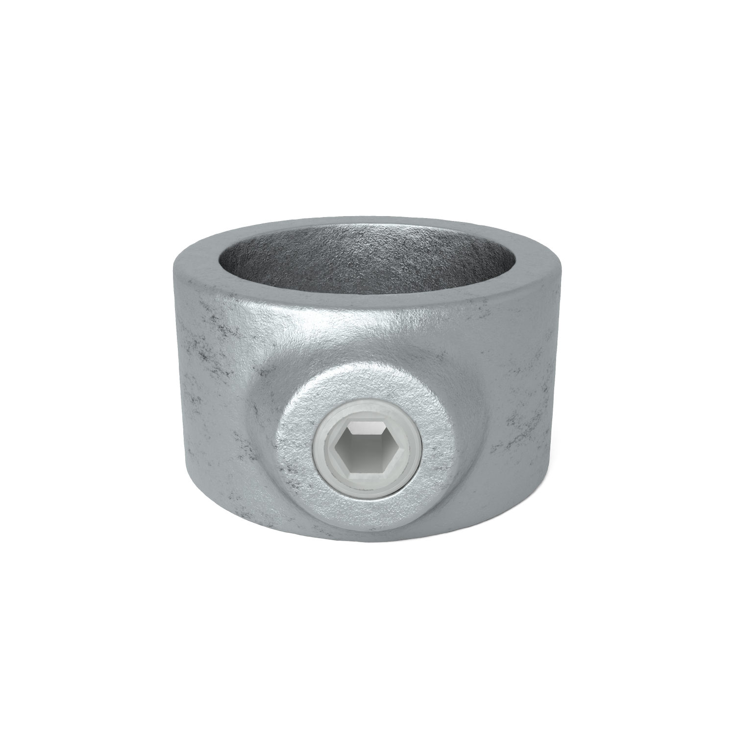 Buiskoppeling Borgring 42,4 mm - vooraanzicht buiskoppeling (Steigerbuisstunter.nl)