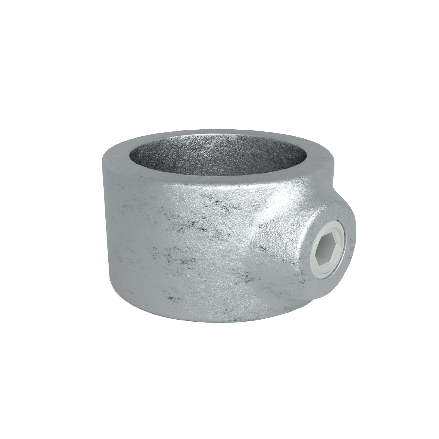 Buiskoppeling Borgring 48,3 mm - schuin aanzicht buiskoppeling (Steigerbuisstunter.nl)