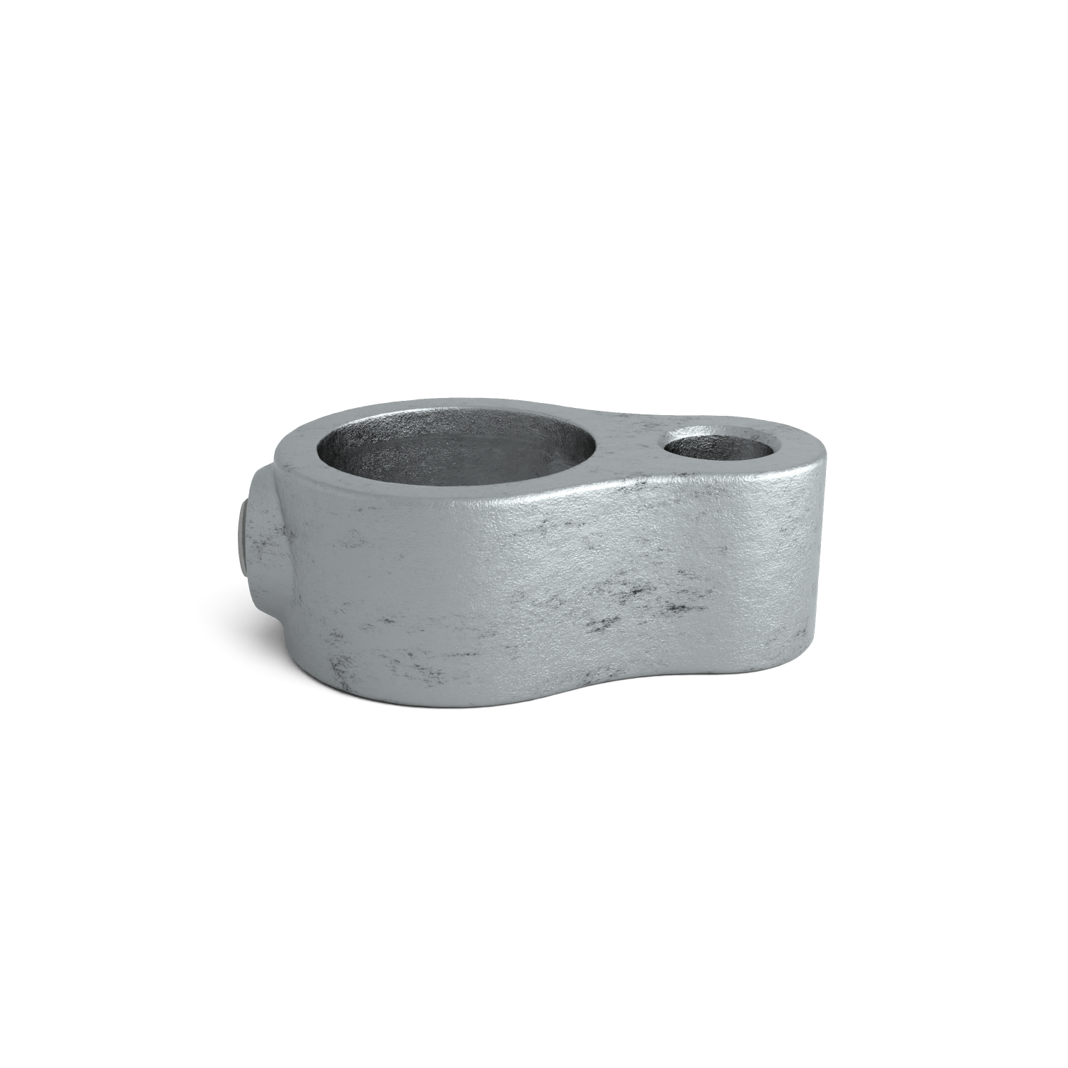 Buiskoppeling Scharnieroog 42,4 mm - vooraanzicht buiskoppeling (Steigerbuisstunter.nl)