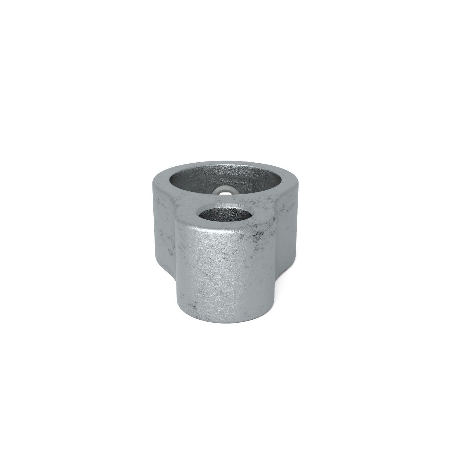 Buiskoppeling Scharnieroog 42,4 mm - zijaanzicht buiskoppeling (Steigerbuisstunter.nl)