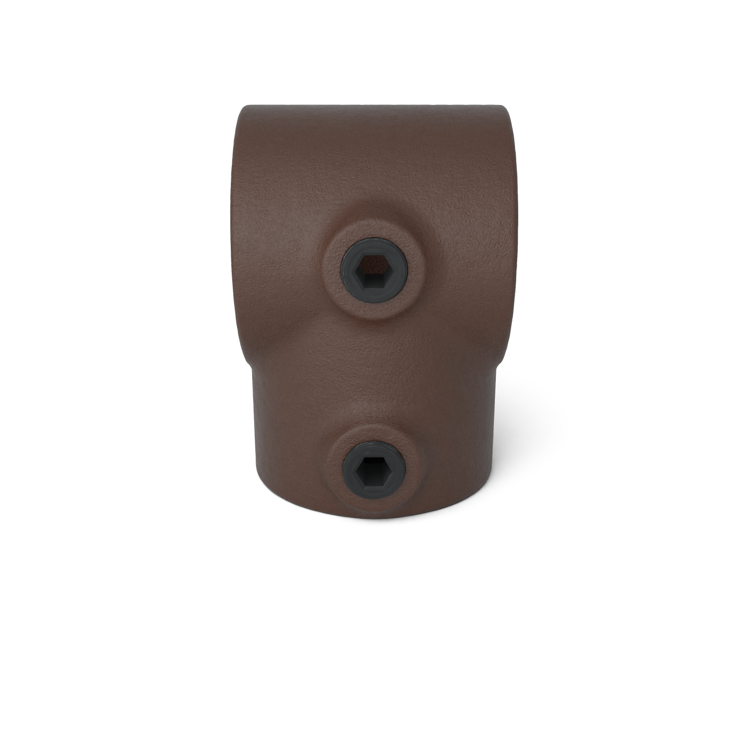 Buiskoppeling T-stuk kort vintage 33,7 mm - vooraanzicht buiskoppeling (Steigerbuisstunter.nl)