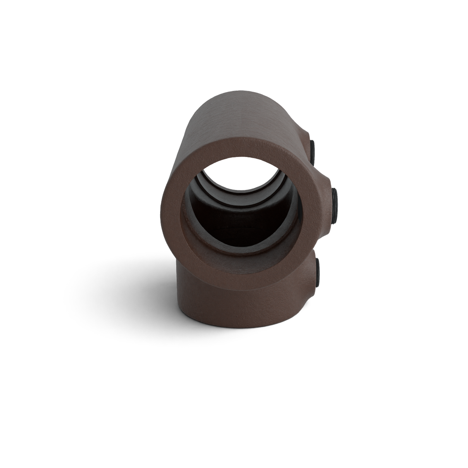 Buiskoppeling T-stuk lang vintage 26,9 mm - zijaanzicht buiskoppeling (Steigerbuisstunter.nl)