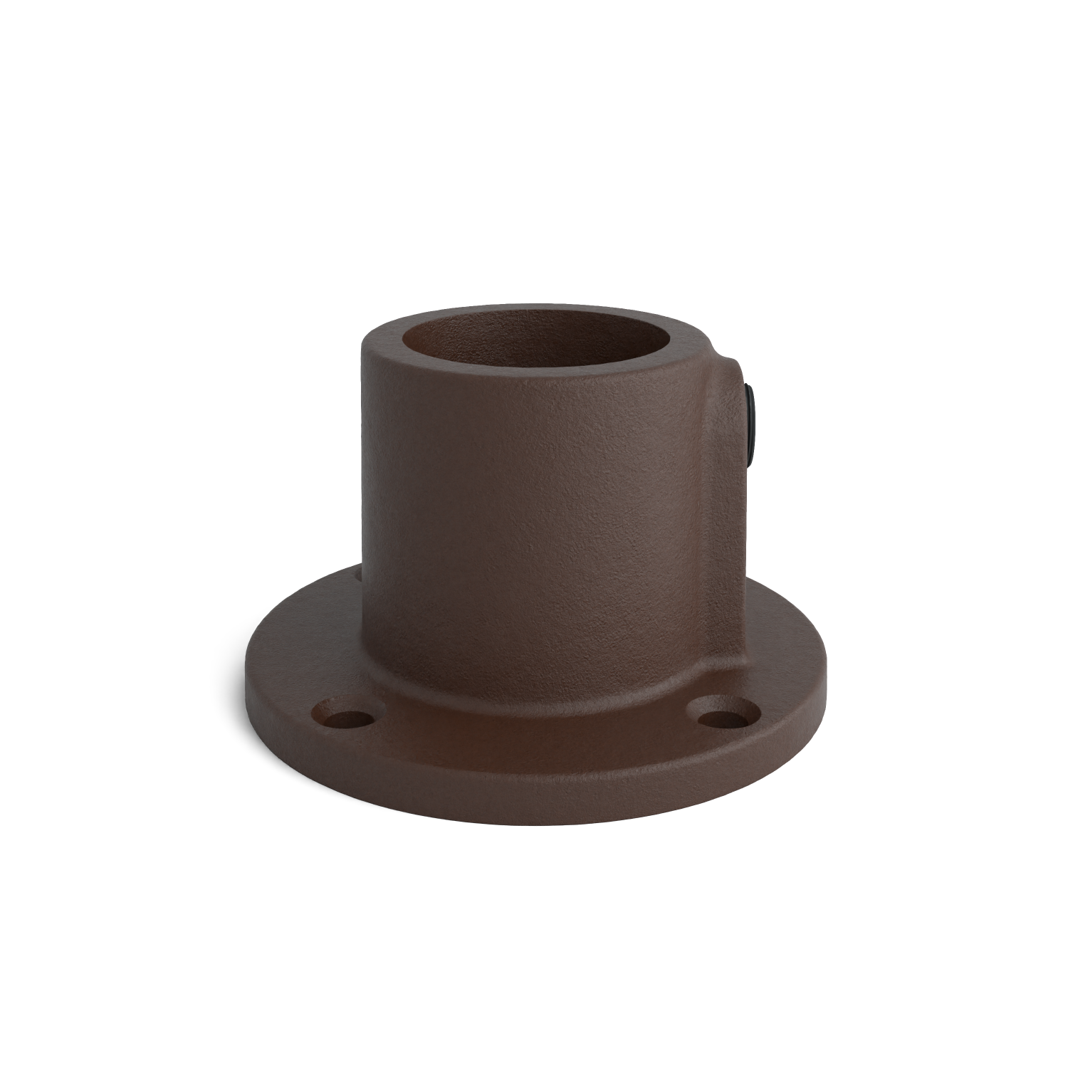 Buiskoppeling Voetplaat rond doorlopend vintage 26,9 mm - zijaanzicht buiskoppeling (Steigerbuisstunter.nl)