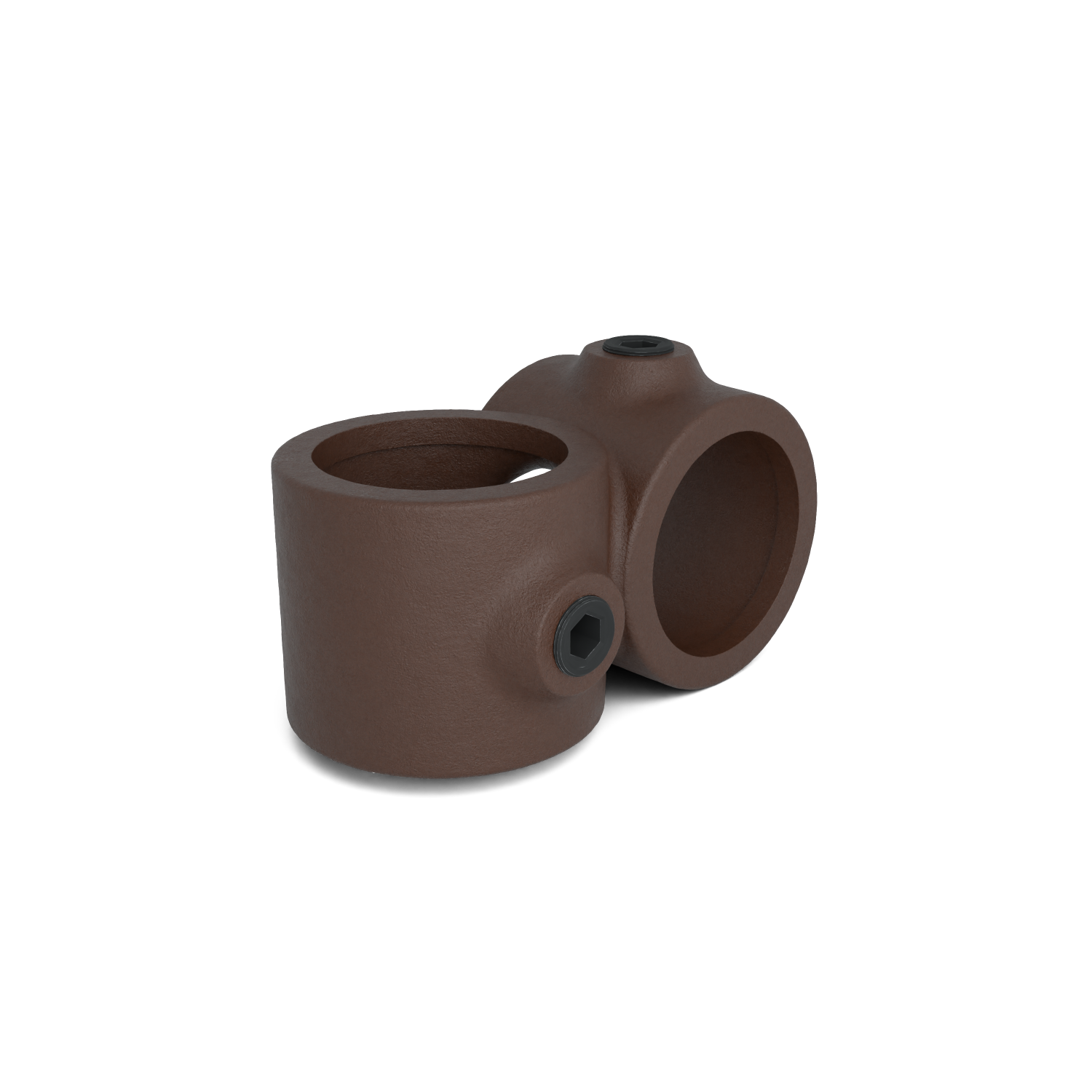 Buiskoppeling Kruisstuk 90º vintage 33,7 mm - schuin aanzicht buiskoppeling (Steigerbuisstunter.nl)