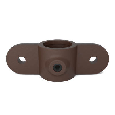 Buiskoppeling Oogdeel dubbel scharnierstuk 180º vintage 26,9 mm - vooraanzicht buiskoppeling (Steigerbuisstunter.nl)