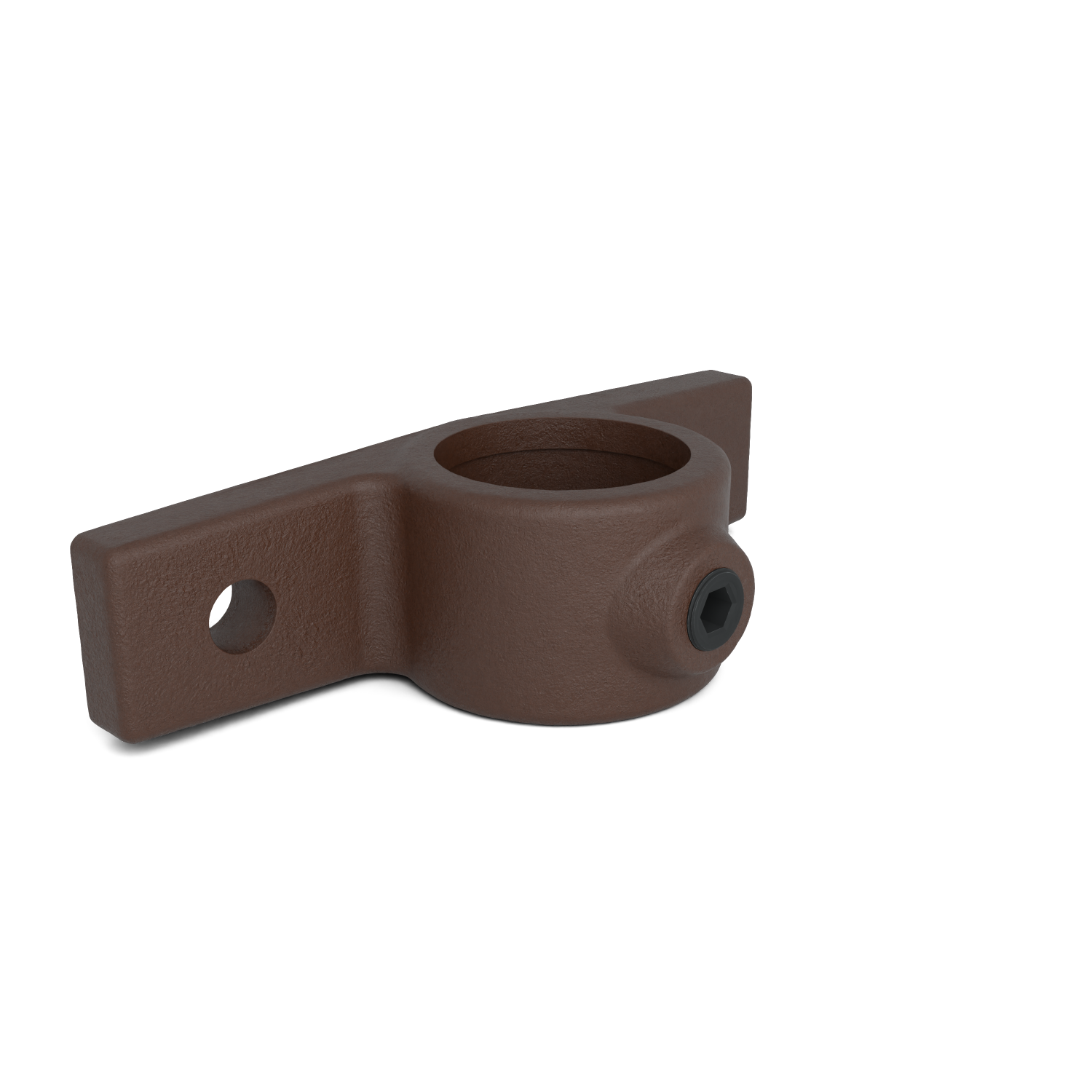 Buiskoppeling Bevestigingsring dubbel vintage 26,9 mm - schuin aanzicht buiskoppeling (Steigerbuisstunter.nl)