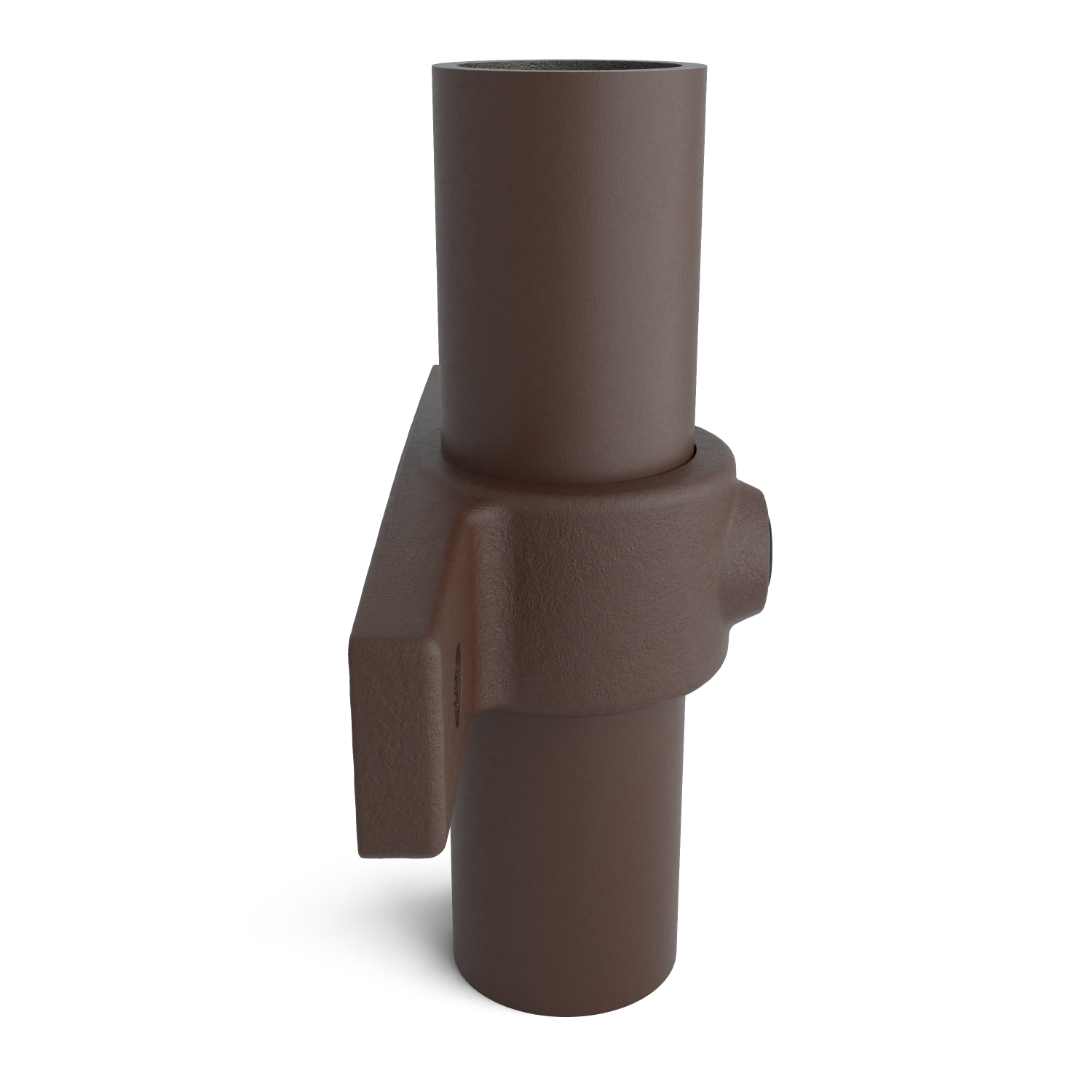 Buiskoppeling Bevestigingsring dubbel vintage 26,9 mm - zijaanzicht met buizen (Steigerbuisstunter.nl)