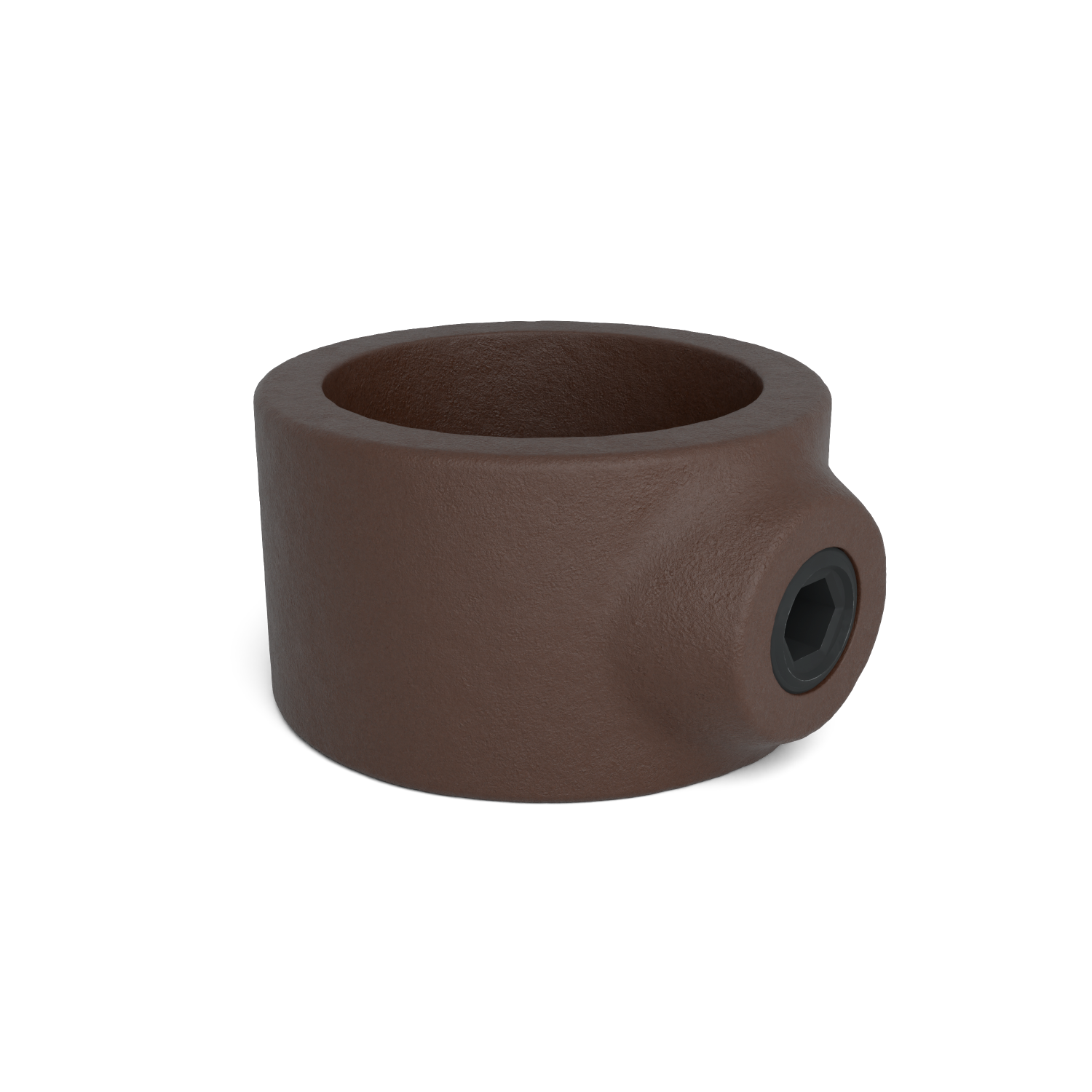 Buiskoppeling Borgring vintage 33,7 mm - schuin aanzicht buiskoppeling (Steigerbuisstunter.nl)