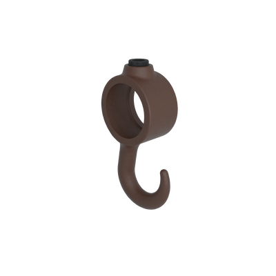 Buiskoppeling Kapstokhaak vintage 26,9 mm - vooraanzicht buiskoppeling (Steigerbuisstunter.nl)