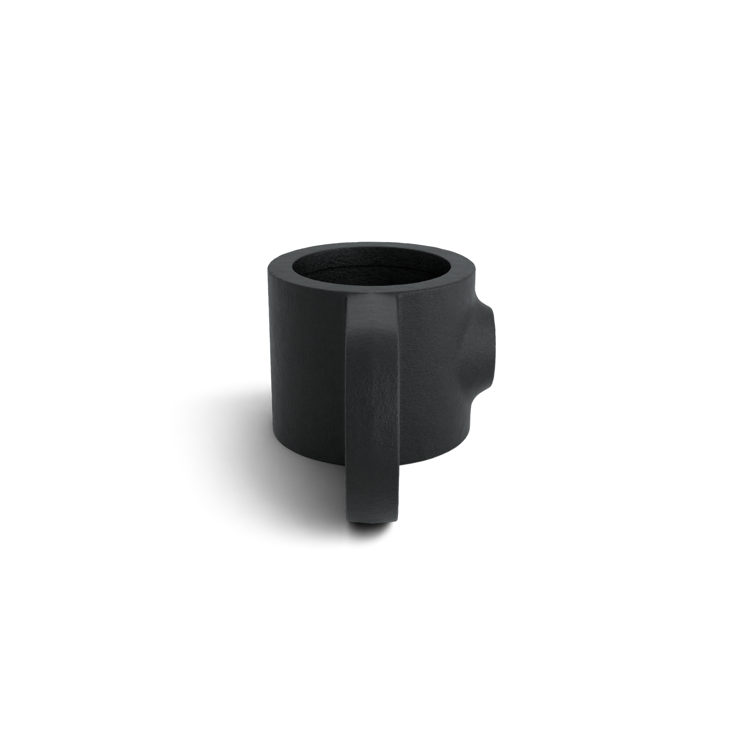 Buiskoppeling Oogdeel Scharnierstuk zwart 42,4 mm - zijaanzicht buiskoppeling (Steigerbuisstunter.nl)