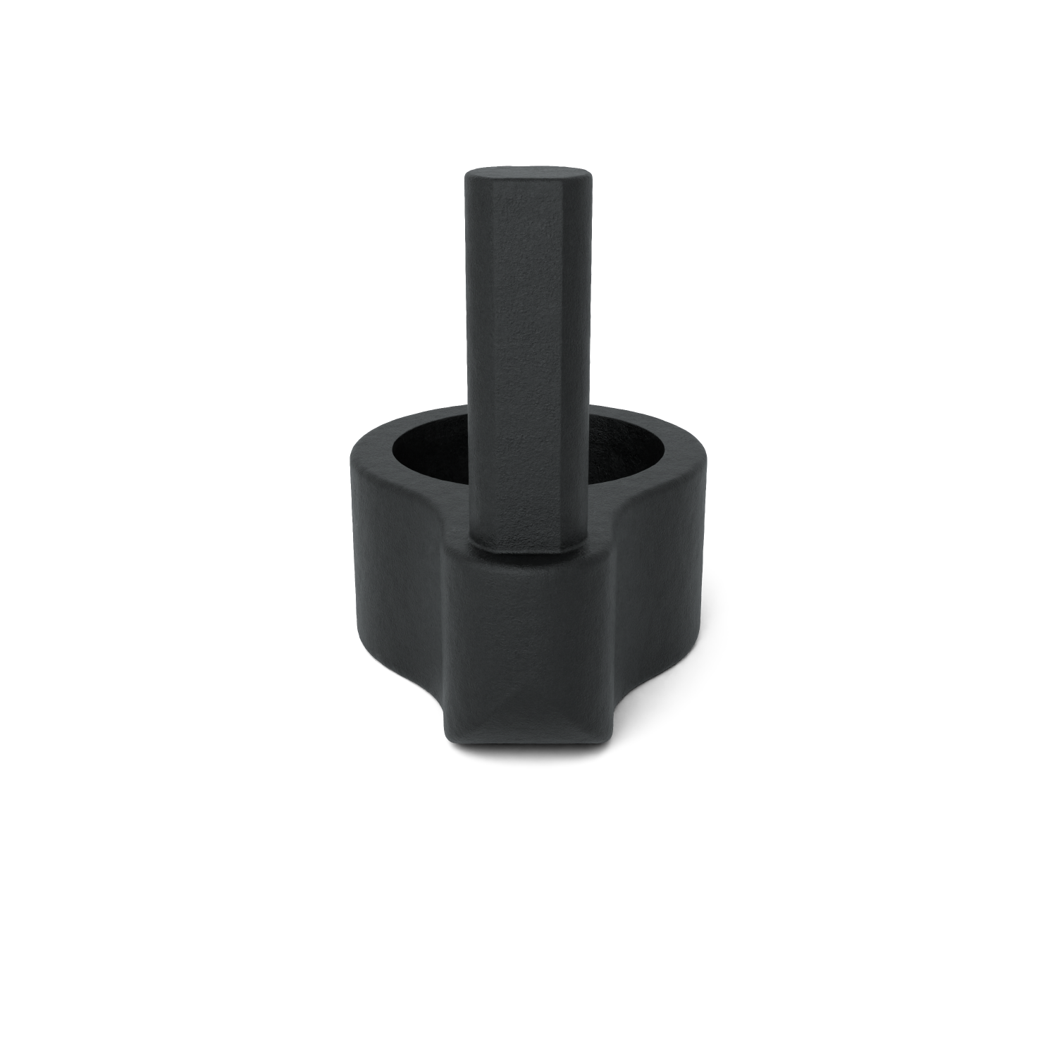 Buiskoppeling Scharnierpen zwart 42,4 mm - zijaanzicht buiskoppeling (Steigerbuisstunter.nl)