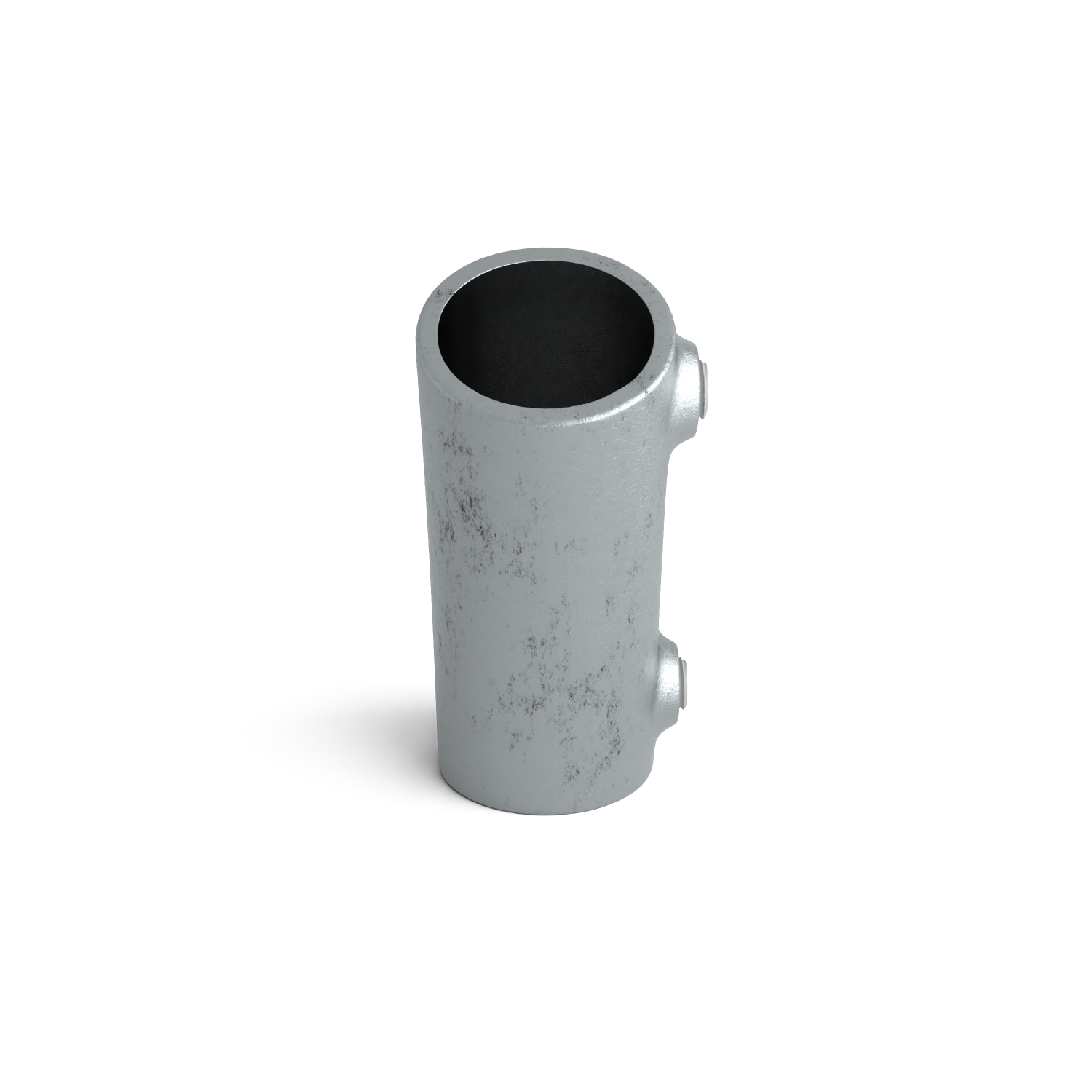 Buiskoppeling Kniestuk 2-weg 105º - 165º 33,7 mm - zijaanzicht buiskoppeling (Steigerbuisstunter.nl)
