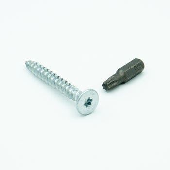 25 Schroeven 6x50 mm (incl. bitje)