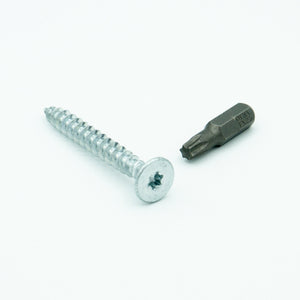 25 Schroeven 6x50 mm (incl. bitje)