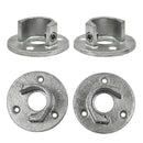 Voetplaat met inleg (set) 26,9 mm - Buiskoppelingen - 
