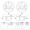 Voetplaat met inleg (set) 26,9 mm