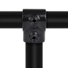 T-stuk kort zwart 21,3 mm