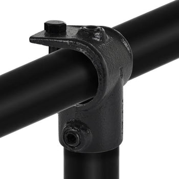 T-stuk open zwart 48,3 mm