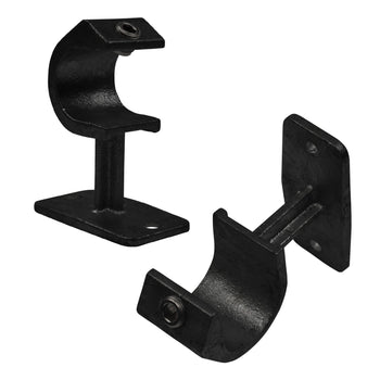 Leuningdrager met inleg zwart 33,7 mm - Buiskoppelingen - 