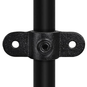 Oogdeel dubbel scharnierstuk 180º zwart 26,9 mm