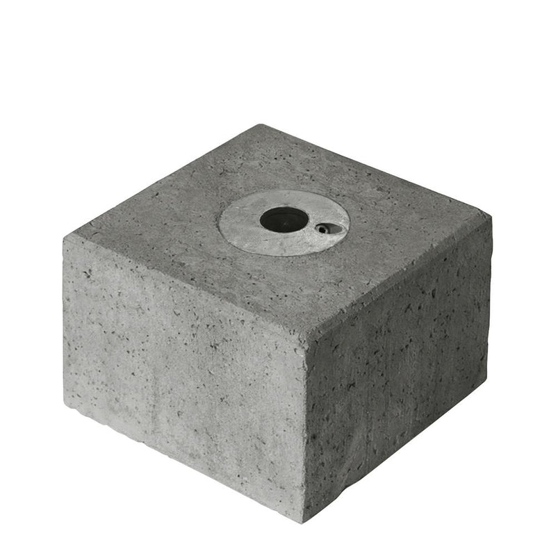 Betonblok met straatpot 42,4 mm - Buiskopelingen - Gegalvaniseerd staal