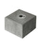 Betonblok met straatpot 33,7 mm - Buiskopelingen - Gegalvaniseerd staal