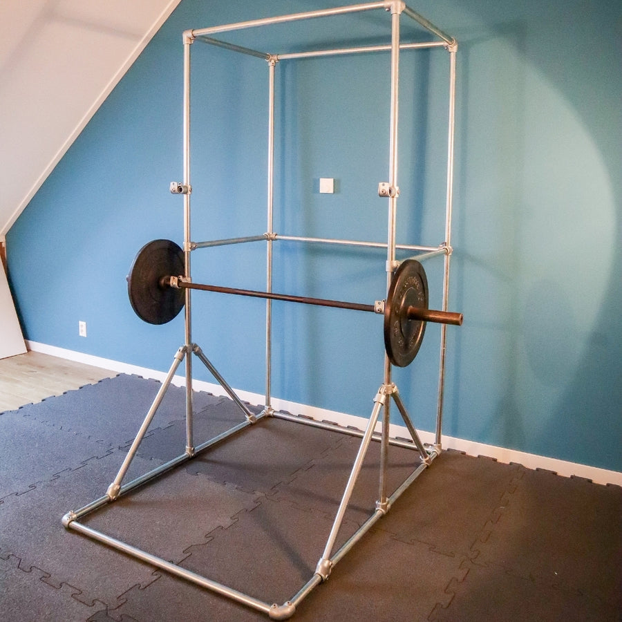 Steigerbuis Power Rack voor thuis
